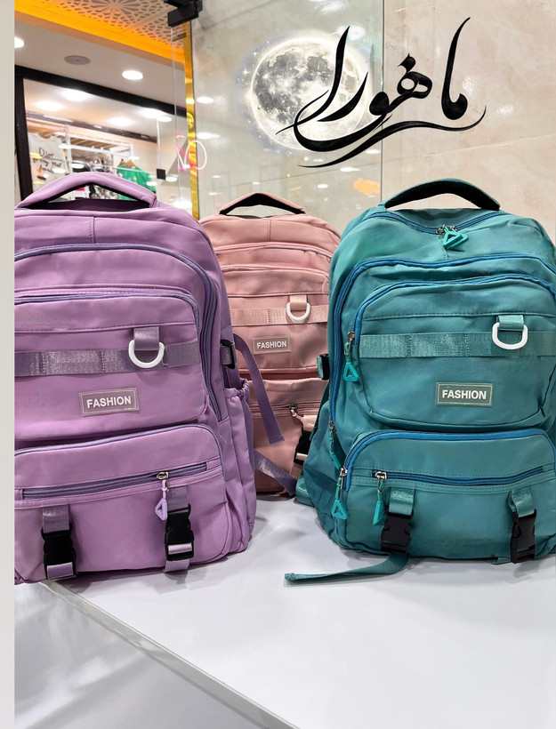 کوله پشتی وارداتی مدارس رنگی
